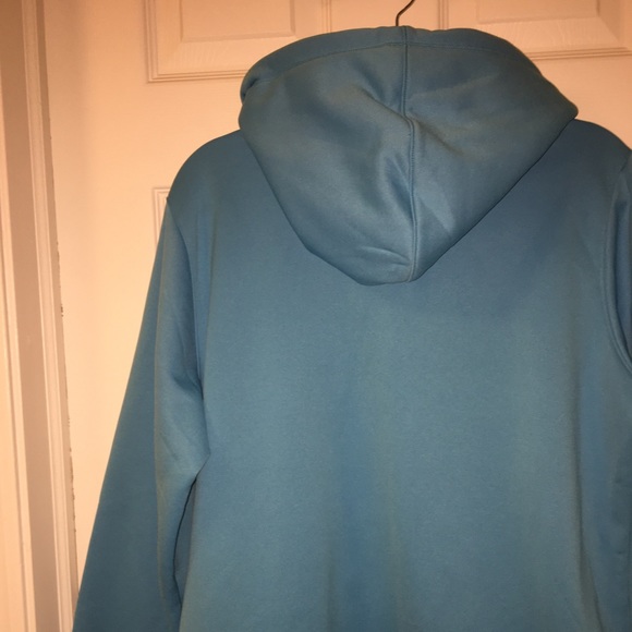 UNDER ARMOUR STORM PRE-LOVED AUTHENTIC WEATHERPROOF BLUE DESIGN HOODIE. - Picture 6 of 12